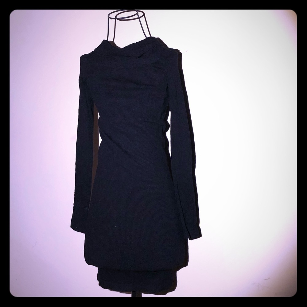 Black dress with turtleneck